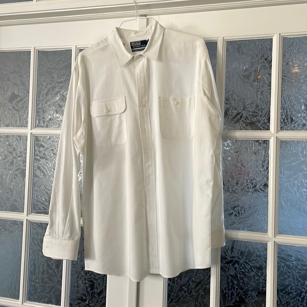 Polo by Ralph Lauren White Casual Button Down Shirt